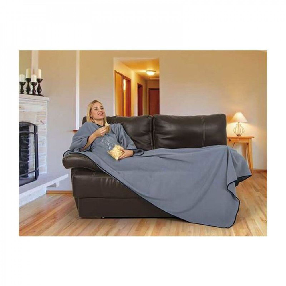 Blanket With Sleeves Movie SMOKE GREY One Size Blanket With Sleeves Movie SMOKE GREY One Size