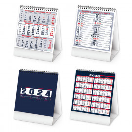 Calendario Da Tavolo  Verticale Blu