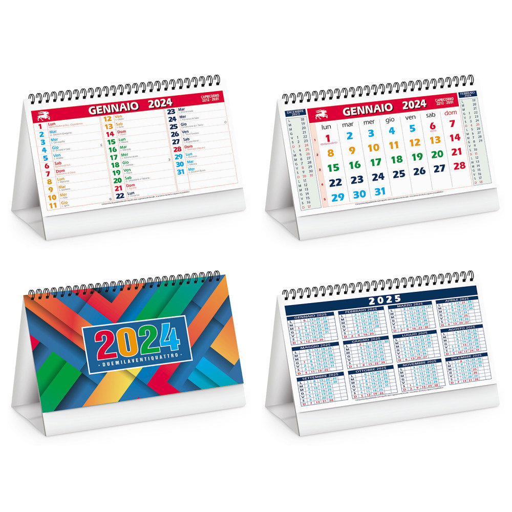 Calendario da tavolo Colorful Calendario da tavolo Colorful