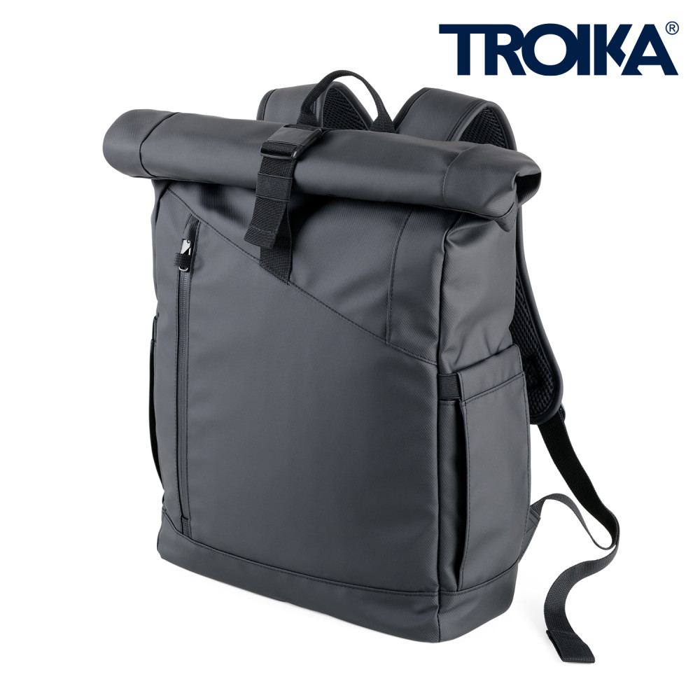 TROIKA BLACK ROLL TOP TROIKA BLACK ROLL TOP