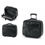 Business trolley bag in leather