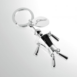 Silver plated key ring