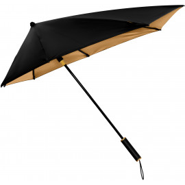 STORMaxi - Аеродинамичен чадър против буря - Ръчен - Ветроустойчив - 92 см - Черен / Златен