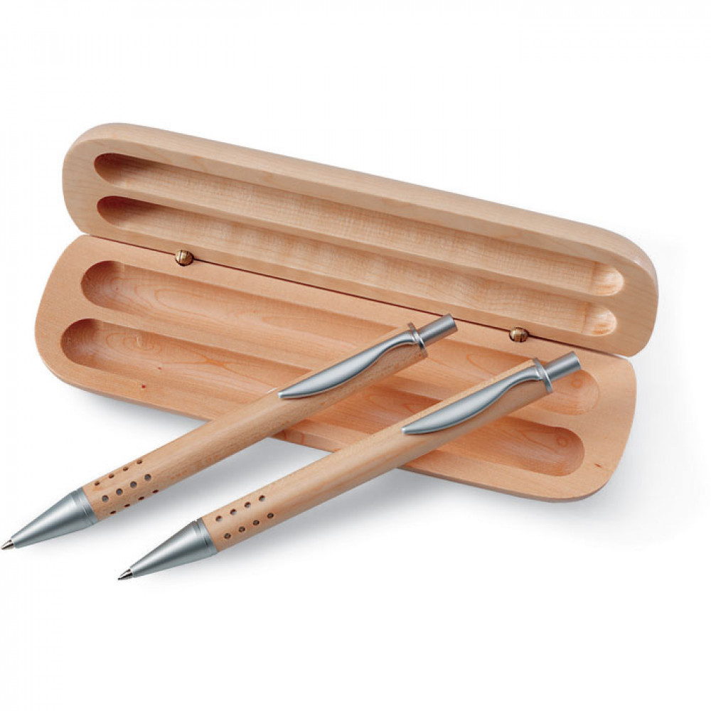 Pen gift set in wooden box Pen gift set in wooden box