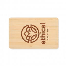 RFID card in bamboo material