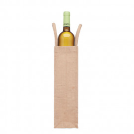 Jute wine bag for one bottle