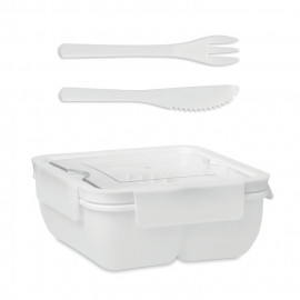 Lunch box with cutlery 600ml