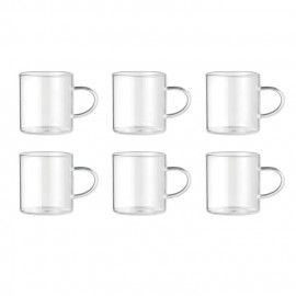 Комплект поставка за чаши с 6 стъклени чаши