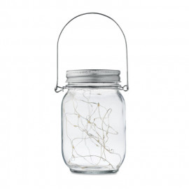 Solar mason jar outdoor lamp