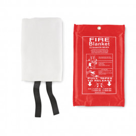 Fire blanket in a PVC pouch