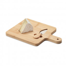 Cheese board set in bamboo