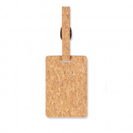 Cork luggage tag