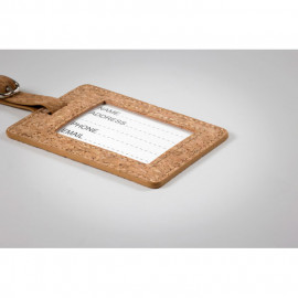 Cork luggage tag