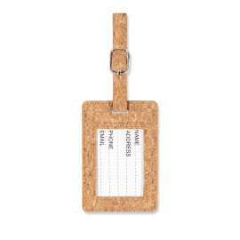 Cork luggage tag