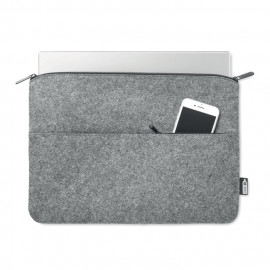 RPET felt zipped laptop bag