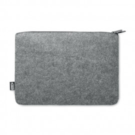 RPET felt zipped laptop bag