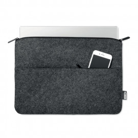 RPET felt zipped laptop bag