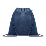 Recycled denim drawstring bag