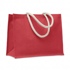 Jute bag with cotton paddle