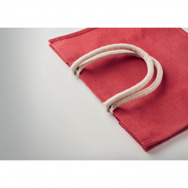 Jute bag with cotton paddle