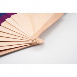 Rainbow wooden hand fan Rainbow wooden hand fan