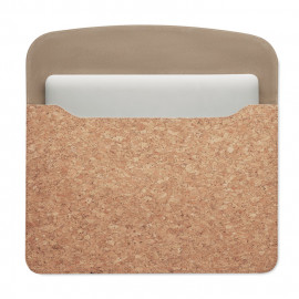 Cork laptop bag magnetic flap