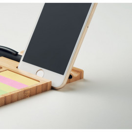 Bamboo desk phone stand