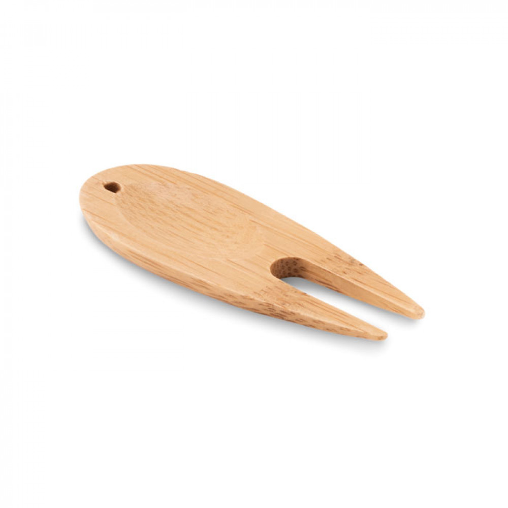 Bamboo golf divot tool Bamboo golf divot tool