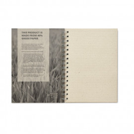 A5 ringnotebook grass paper
