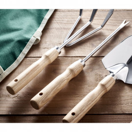 Garden tools in apron
