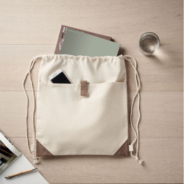 Recylced cotton drawstring bag