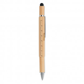 Spirit level pen in bamboo