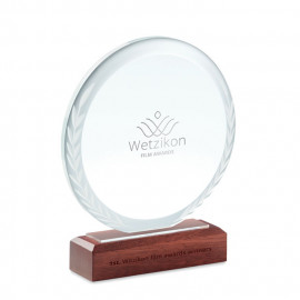 Round award plaque