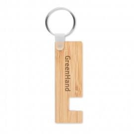 Bamboo stand and key ring