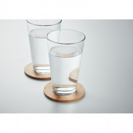 Set of 6 bamboo coasters