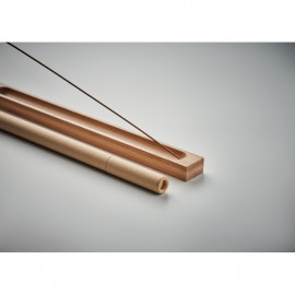 Incense set in bamboo