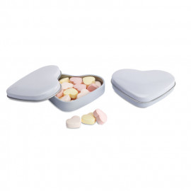 Heart tin box with candies