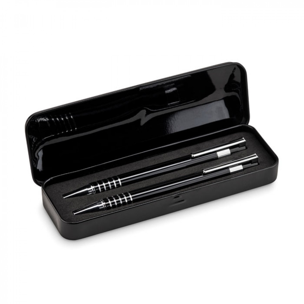 Ball pen set in metal box Ball pen set in metal box