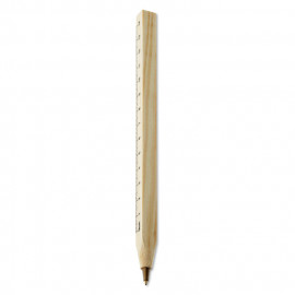 Дървена химикалка с линийка "Rulerwood"