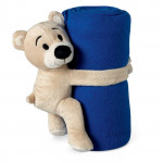 Fleece blanket with bear