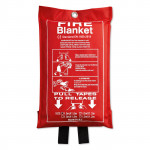 Fire blanket in a pouch