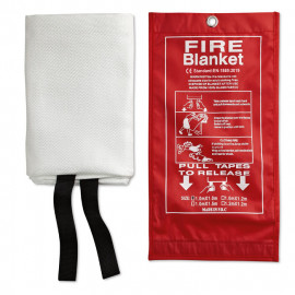 Fire blanket in a pouch