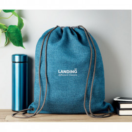1200D heathered drawstring bag