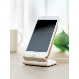 Wheat straw/ABS charger stand