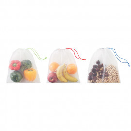 Set of 3 RPET fruit/food bags