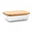 Glass lunchbox with bamboo lid