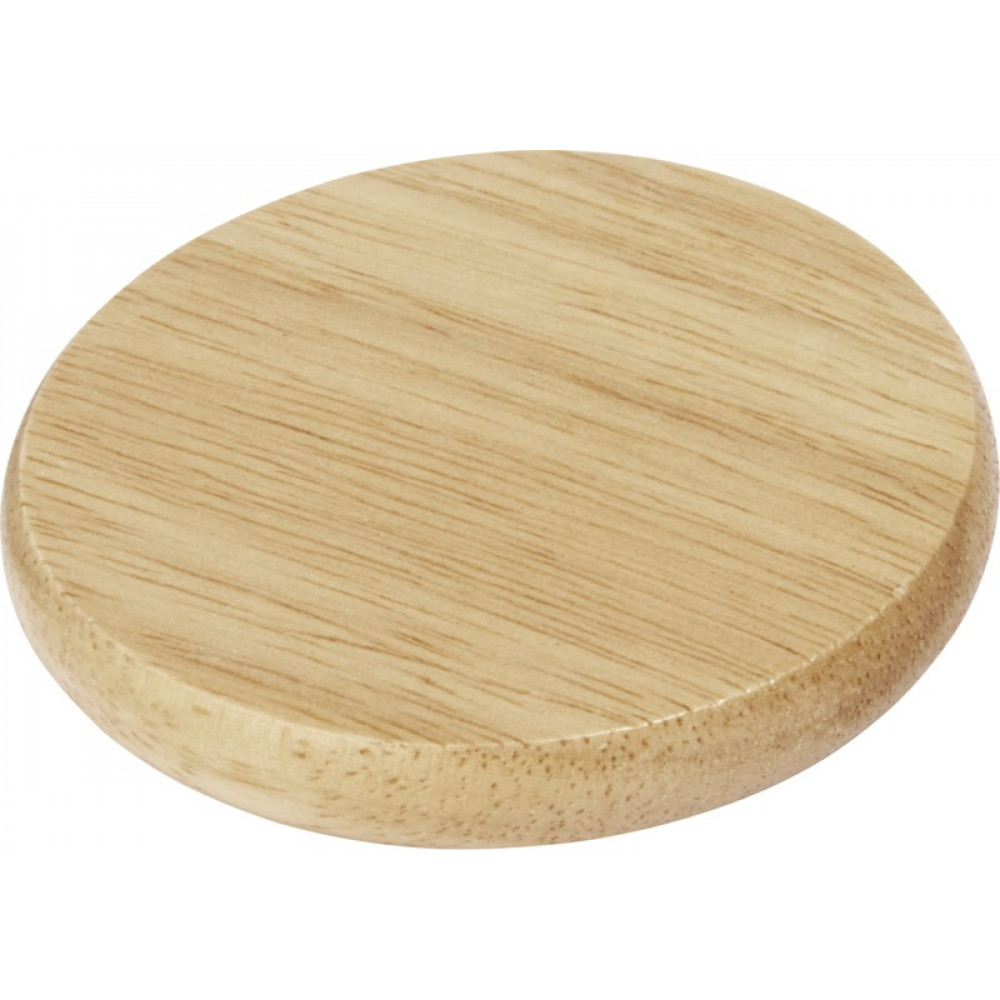 Scoll wooden coaster with bottle opener