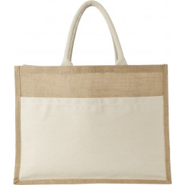 Mumbay cotton pocket jute tote bag