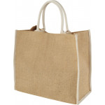 Harry coloured edge jute tote bag