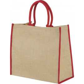 Harry coloured edge jute tote bag